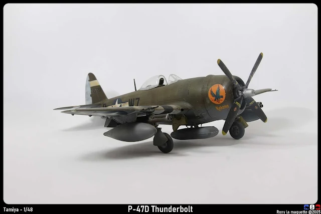 Maquette du P-47D Thunderbolt de Tamiya au 1/48.