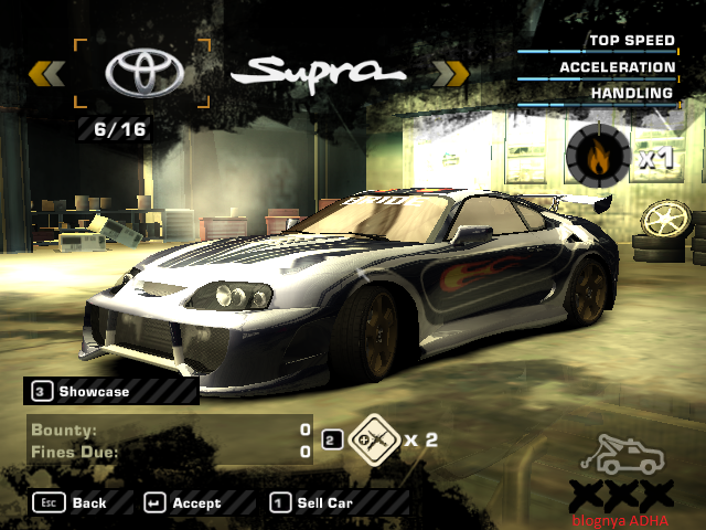 Cara Mendapatkan semua mobil blacklist nfs most wanted 