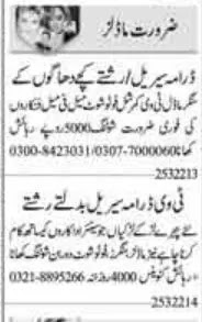 Models and Actors Jobs 2022 in Islamabad