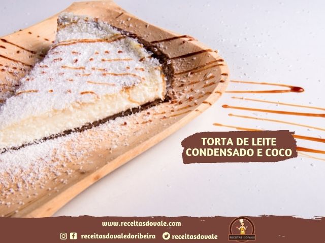 Receita de Torta de Leite Condensado e Coco