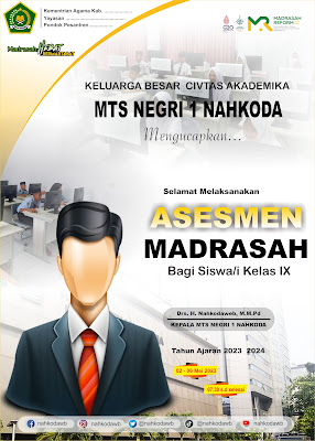 Desain Templat Ucapan Asesmen  Madrasah 2023