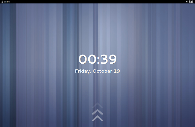 Ubuntu GNOME Remix 12.10 鎖定螢幕畫面