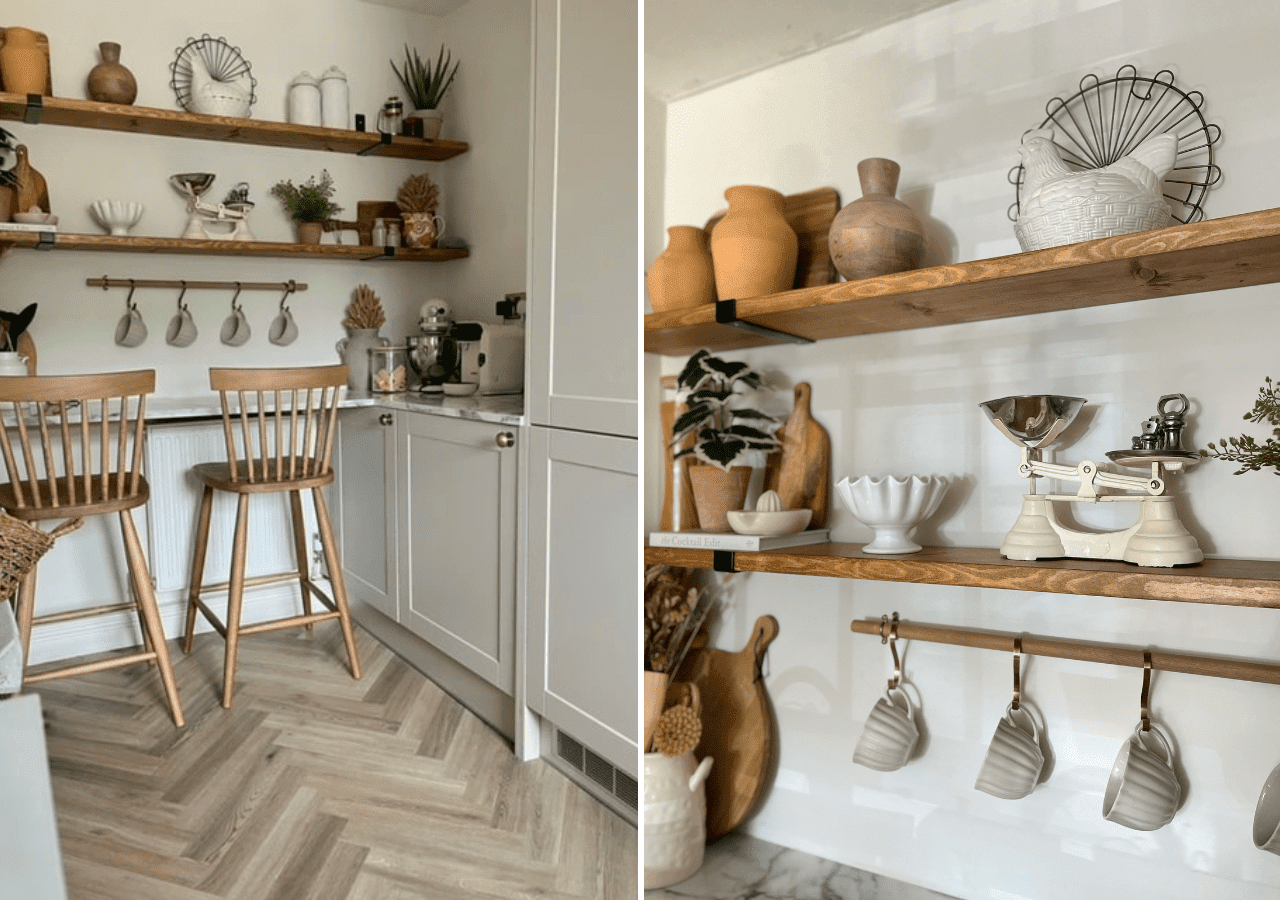 Ways we saved space when designing our new kitchen - small house living inspiration, clever storage solutions in  shaker style country kitchen