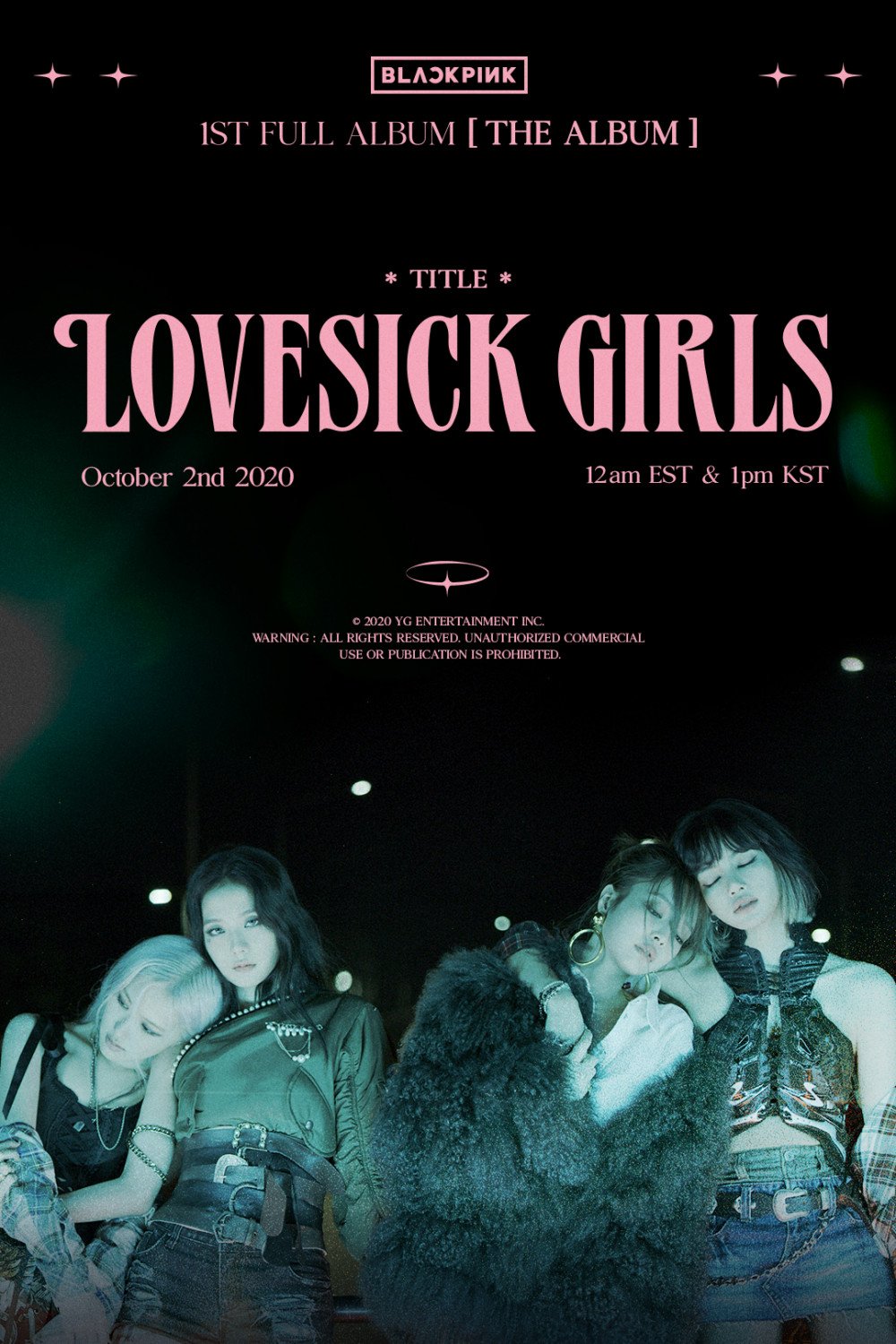 BLACKPINK Uploads Poster for Title Track 'Lovesick Girls'