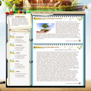 Sci-nature Flash blogger template. converted WordPress to Blogger template. template tech for blog