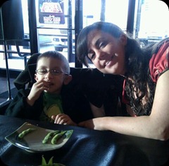 3-4-2011 last dinner before she left out to eat sushi (2)