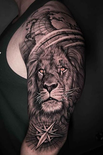 40 tatuagens de leão para os homens