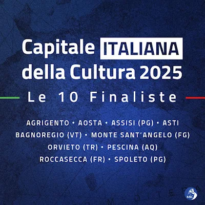 Capitale italiana della cultura "2025": le 10 le finaliste!