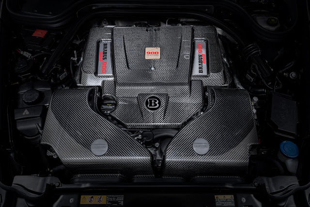 Brabus V12 900 engine is based around the 6.0L Mercedes-Benz M279