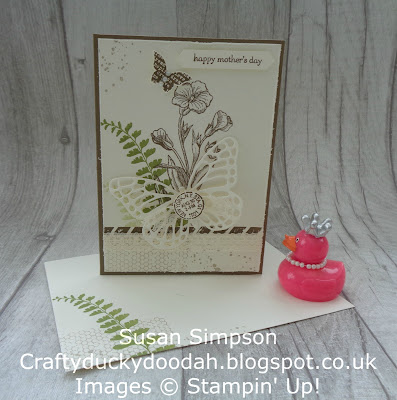 Craftyduckydoodah!, Stampin' Up! UK Independent  Demonstrator Susan Simpson, Butterfly Basics, Coffee & Cards project March 2018, Supplies available 24/7 from my online store, 