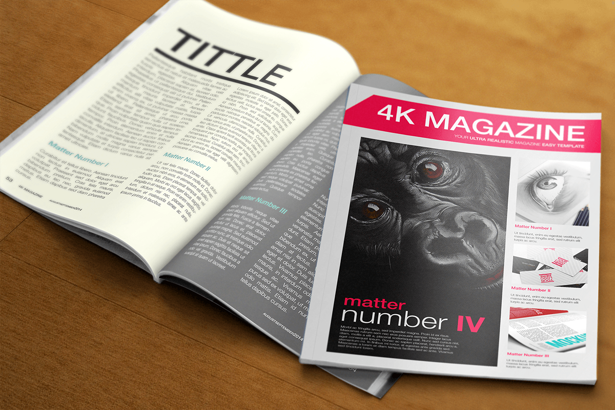 Mockup Magazine Template