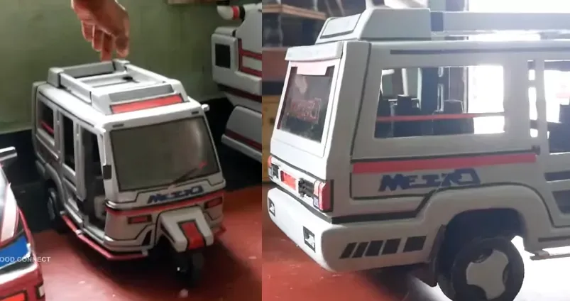 Seven seater kochi metro auto, Prototype, Paper Craft, Artwork