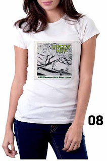 Kaos cewe Green Day