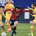 Barcelona defeat Osasuna 2-0 away, they move two point behind Atletico Madrid.