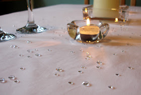 Scatter Crystals Wedding Table Decoration