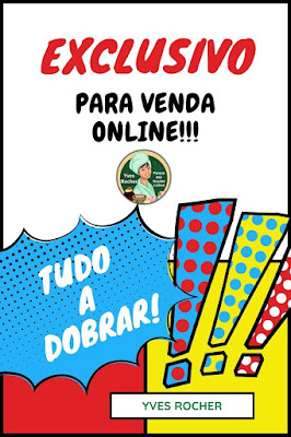 Banner tipo "cartoon" para venda de produtos Yves Rocher do Natal 2019 exclusivamente online