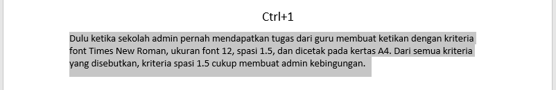 Cara Praktis Mengatur Spasi Jarak Baris dan Ketikan Paragraf di MS Word Cara Mengatur Spasi Jarak Baris dan Ketikan di Microsoft Word