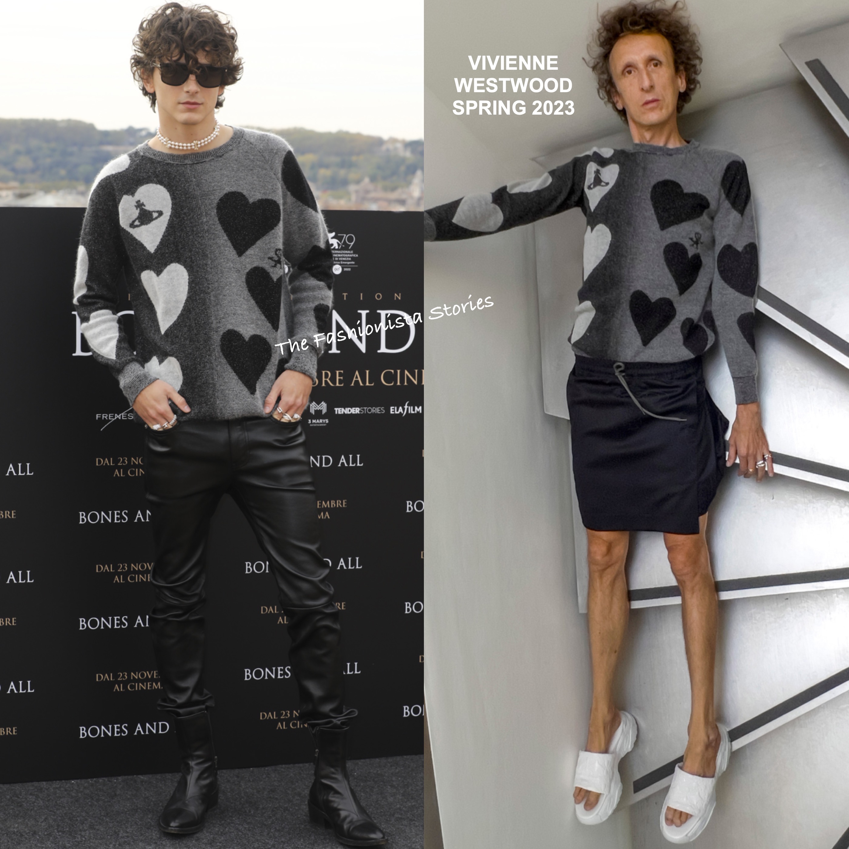 Timothee Chalamet in Vivienne Westwood & Saint Laurent at the