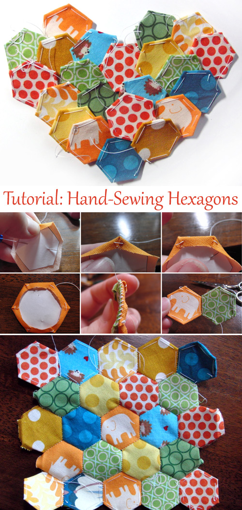 Tutorial: Hand-Sewing Hexagons