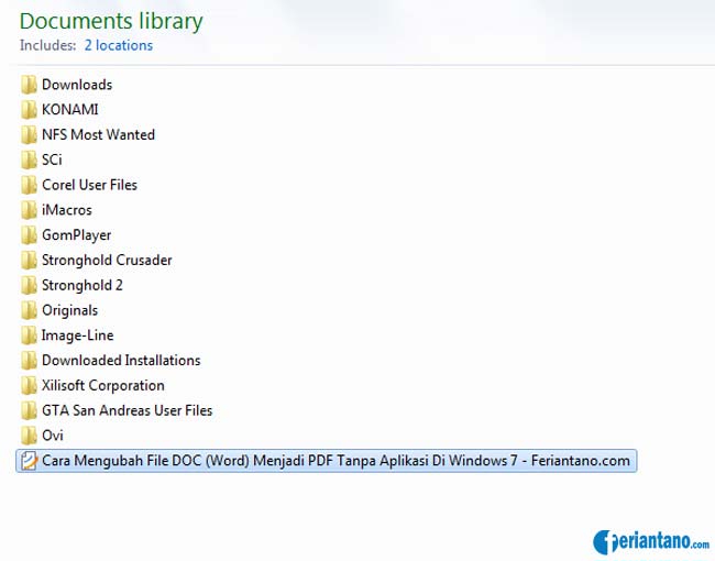 Cara Mengubah File DOC (Word) Menjadi PDF Tanpa Aplikasi di Word 2007 - Feriantano.com