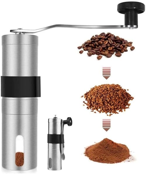 9Lucky Tech Burr Mill Stainless Steel Coffee Grinder