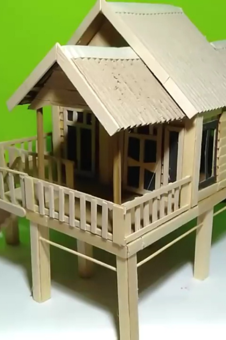 18 Ide Miniatur Rumah  Adat dari Stik  Es Termudah Kreator 