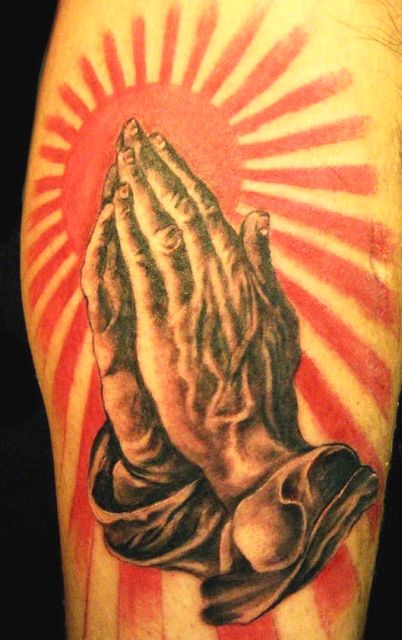 praying hands tattoo. quot;Praying Handsquot; 3D Tattoos