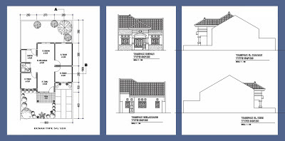 Denah Rumah Type 54 120 Desain Denah Rumah Terbaru 