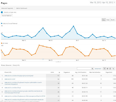 Google Analytics Social Page Tab