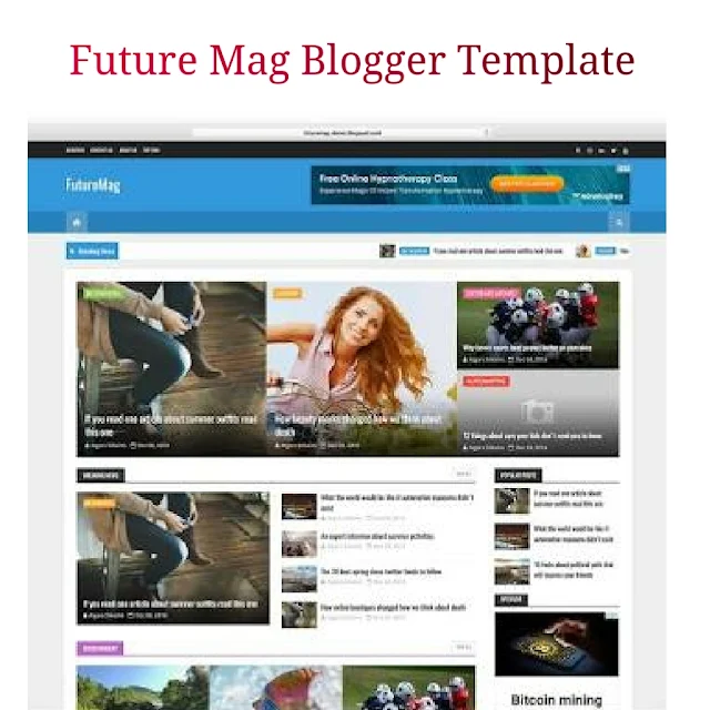 Futuremag blogger template