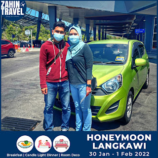 Pakej Honeymoon ke Langkawi Kedah 3 Hari 2 Malam pada 30 Januari - 1 Februari 2022