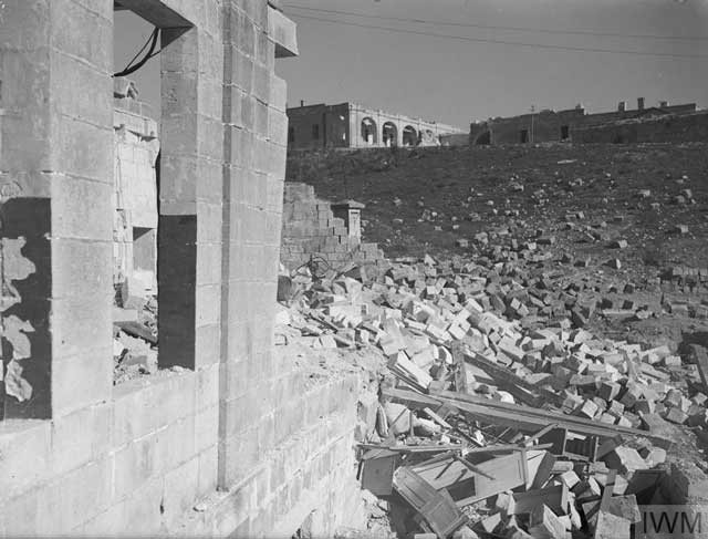 Bombed submarine base at Malta, 6 March 1942 worldwartwo.filminspector.com
