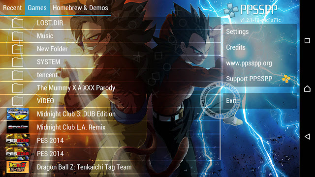 Emulator PSP Android Mod v1.2.1 Apk Change Background New