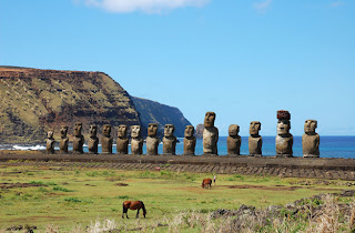 Easter Island - Ancient monumental statues