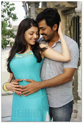 Karthi and Kajal Agarwal hot stills