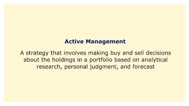 A strategy that involves making buy and sell decisions about the holdings in a portfolio based on analytical research, personal judgment, and forecast.