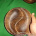 Piring KAYU AREN LIWUNG Model bulat YING YANG ukuran 17 cm