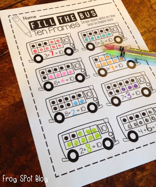 Ten Frame Worksheets