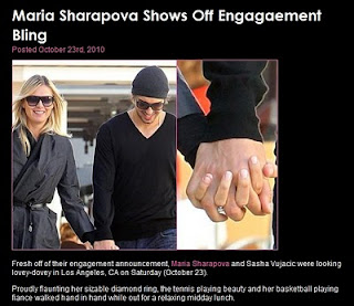 Sharapova Vujacic engagement photos