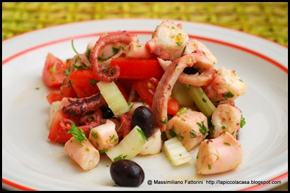 insalata polpo pomodori sedano