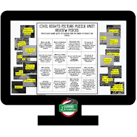 American History Picture Puzzles are great for TEST PREP, UNIT REVIEWS, TEST REVIEWS, and STUDY GUIDES