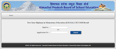 HP D.El.Ed CET (JBT) Result 2018, Available Now