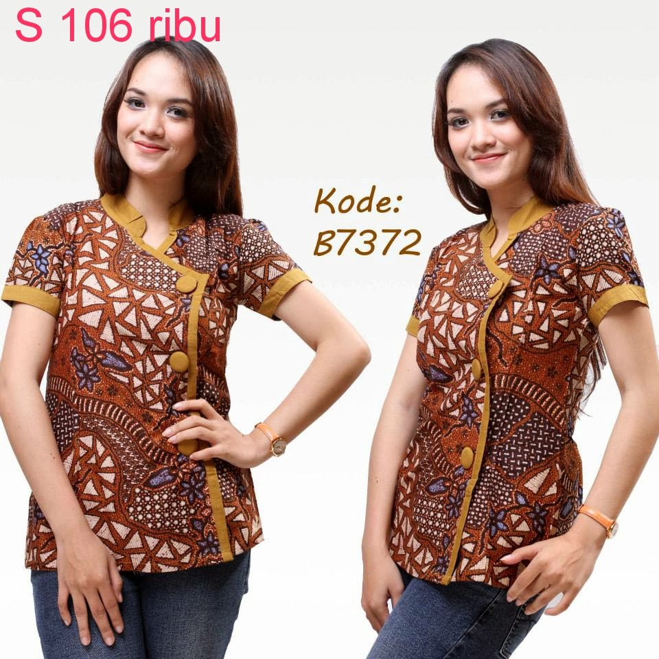  Model  Baju  Atasan  Batik Model  Baju  Batik