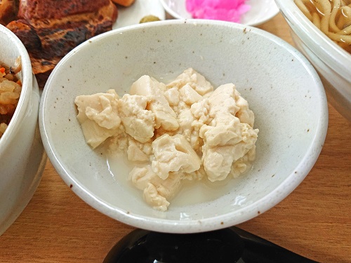 みーやそばのゆし豆腐の写真