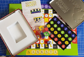 Gangsta Granny Stash The Swag Board Game box contents counters rules board 