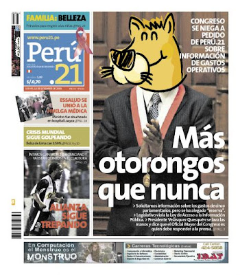 Portada de Perú 21