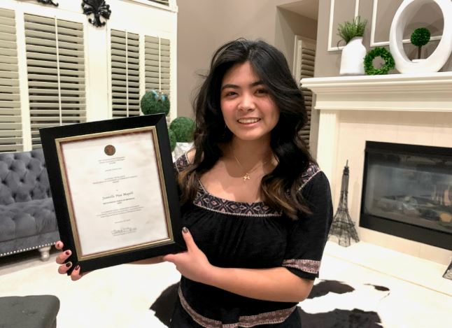 Jeanelle Pua Mapili Outstanding Youth in the US