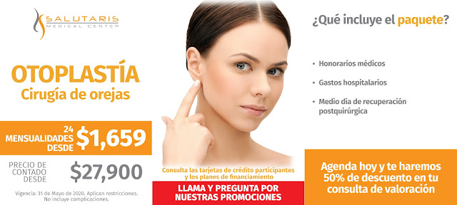 Precio Paquete Cirugia Plastica Estetica Orejas Otoplastia Guadalajara Mexico