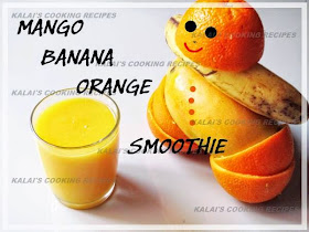 Mango Banana Orange Smoothie | A Fresh and Fruity Summer Smoothie