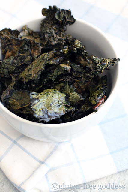 Easy Crispy Kale Chips- perfect for a gluten-free diet